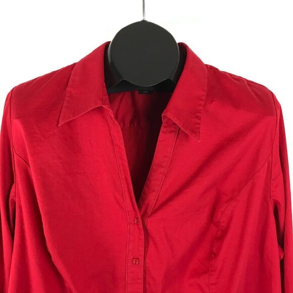 Lane Bryant Button Down Shirt Women's Plus Size 26 Long Sleeve Stretch - Picture 2 of 9